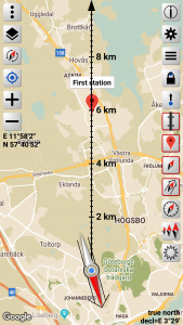 اسکرین شات برنامه Orienteering Compass & Map 3