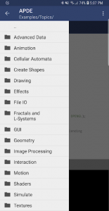 اسکرین شات برنامه APDE - Android Processing IDE 4