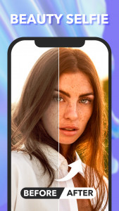 اسکرین شات برنامه Candy selfie: camera & editor 3