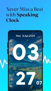 اسکرین شات برنامه Huge Digital Clock 8