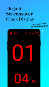 اسکرین شات برنامه Huge Digital Clock 7