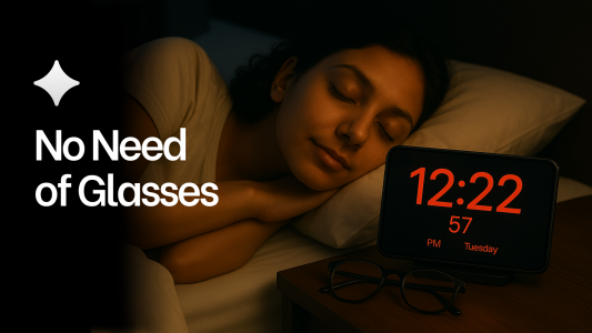 اسکرین شات 1 برنامه Huge Digital Clock Pro