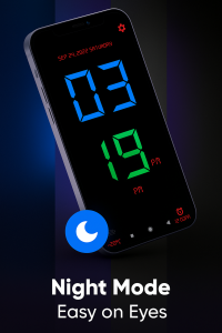 اسکرین شات 1 برنامه Huge Digital Clock Pro