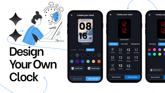 اسکرین شات 6 برنامه Huge Digital Clock Pro