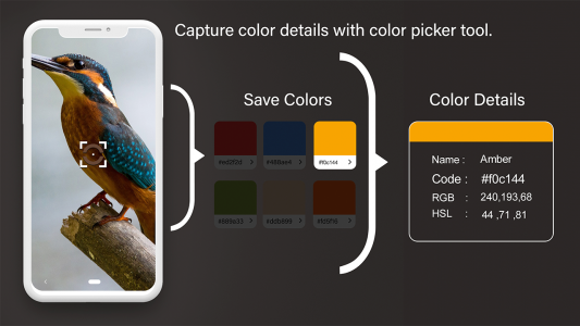 اسکرین شات برنامه Color Detector - Camera Color Picker & Recognizer 3