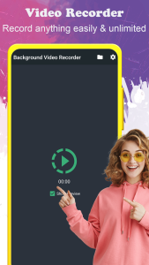 اسکرین شات 1 برنامه Background video recorder