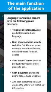 اسکرین شات برنامه Camera Translator 3