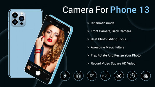 اسکرین شات برنامه Camera for iphone 15 Pro OS 17 1