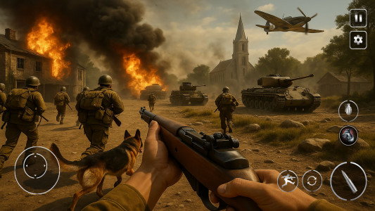 اسکرین شات 7 بازی Call Of Courage : WW2 Shooting