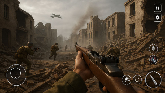 اسکرین شات 5 بازی Call Of Courage : WW2 Shooting