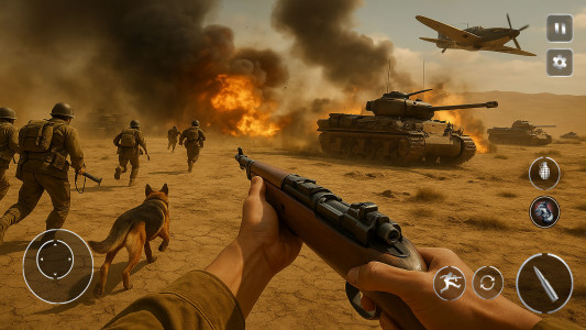 اسکرین شات 6 بازی Call Of Courage : WW2 Shooting
