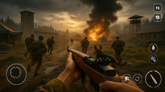 اسکرین شات 1 بازی Call Of Courage : WW2 Shooting