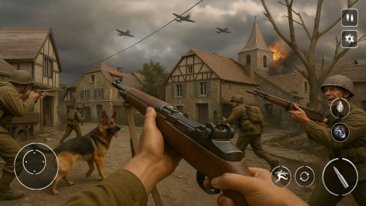 اسکرین شات 3 بازی Call Of Courage : WW2 Shooting