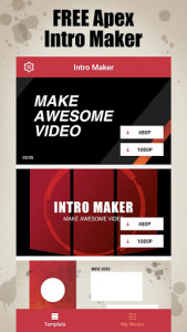اسکرین شات برنامه Apex Intro Maker for YouTube - make legends intro 1