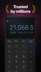 اسکرین شات 1 برنامه CALCU Stylish Basic Calculator