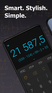 اسکرین شات 1 برنامه CALCU Stylish Basic Calculator