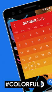 اسکرین شات برنامه Month: Calendar Widget 4