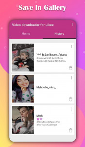 اسکرین شات برنامه Video Downloader for Likee - without Watermark 5