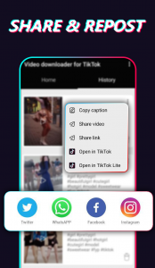 اسکرین شات برنامه Video Downloader for TikTok - without Watermark 3