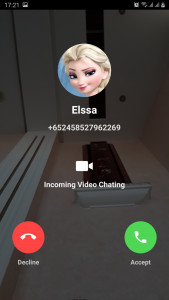اسکرین شات بازی Fake chat with ElSsa : prank 4