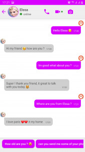 اسکرین شات بازی Fake chat with ElSsa : prank 3