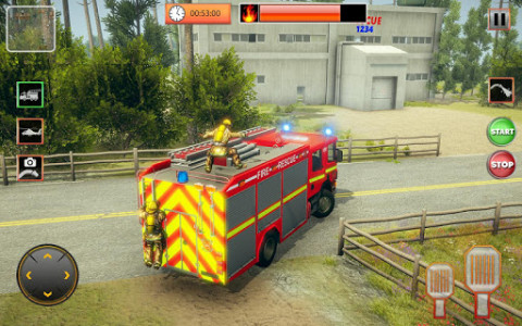 اسکرین شات برنامه Fire Truck Rescue Emergency Driver 2019 6
