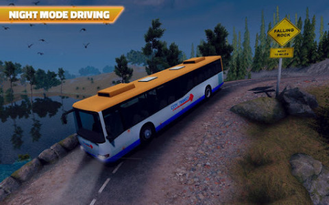 اسکرین شات بازی Offroad Bus Hill Driving Sim: Mountain Bus Racing 3