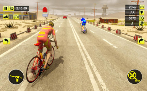 اسکرین شات بازی Reckless Racer: Bicycle Racing Games 2018 1