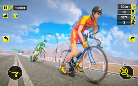 اسکرین شات بازی Reckless Racer: Bicycle Racing Games 2018 6