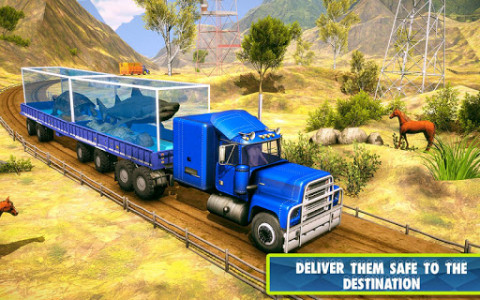 اسکرین شات بازی Sea Animals Transport Truck Simulator 2019 5