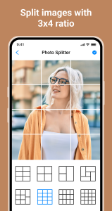 اسکرین شات 3 برنامه Photo Splitter - Grid Maker