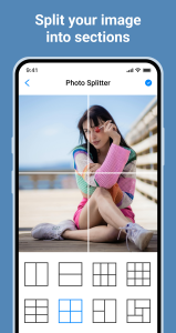 اسکرین شات 1 برنامه Photo Splitter - Grid Maker