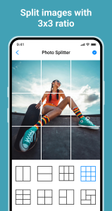 اسکرین شات 2 برنامه Photo Splitter - Grid Maker