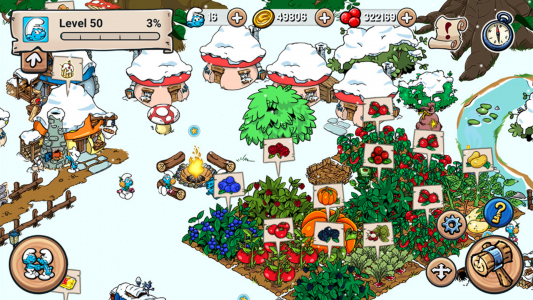 اسکرین شات بازی Smurfs' Village 1