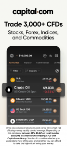 اسکرین شات 1 برنامه Trading app by Capital.com