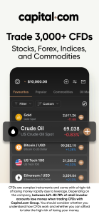 اسکرین شات 1 برنامه Trading app by Capital.com