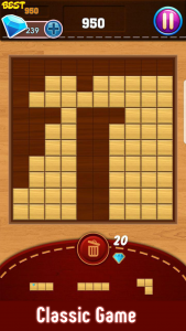 اسکرین شات 1 بازی Block Puzzle : Classic Wood