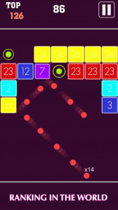 اسکرین شات 3 بازی Brick Blast : Shoot Red Balls