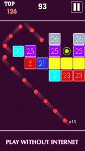 اسکرین شات 4 بازی Brick Blast : Shoot Red Balls