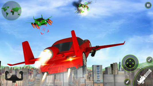 اسکرین شات بازی Flying car Shooting: Ultimate car Flying simulator 2
