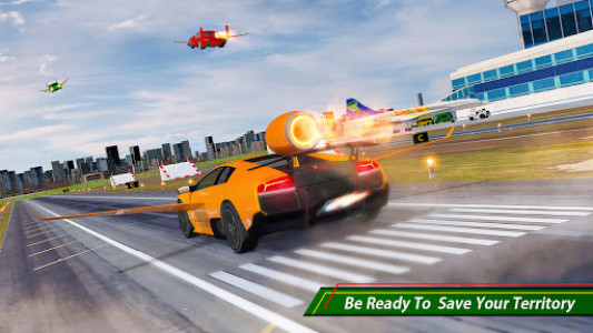 اسکرین شات بازی Flying car Shooting: Ultimate car Flying simulator 6