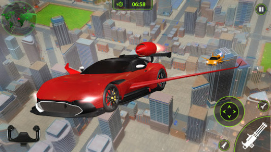 اسکرین شات بازی Flying car Shooting: Ultimate car Flying simulator 5