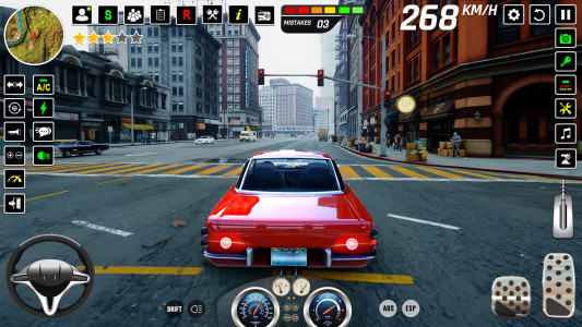 اسکرین شات بازی City Car Driving: Simulator 3D 1