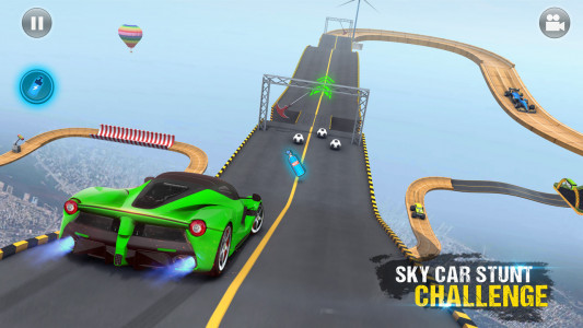 اسکرین شات بازی Sky Car Stunt 3D Racing Games 1