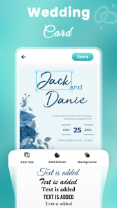 اسکرین شات برنامه All Invitation Card Maker App 2