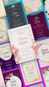 اسکرین شات برنامه All Invitation Card Maker App 1