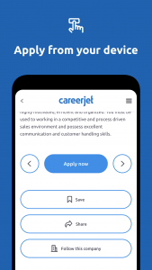 اسکرین شات برنامه Jobs - Job Search - Careers 4