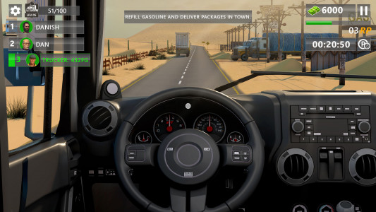 اسکرین شات 2 بازی City Cargo Truck Parking Games