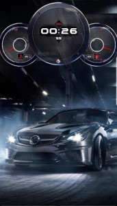 اسکرین شات برنامه Speedometer Cars Clock Live Wallpaper 8