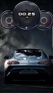اسکرین شات برنامه Speedometer Cars Clock Live Wallpaper 6